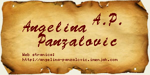 Angelina Panzalović vizit kartica